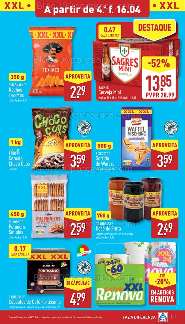 Antevisão Folheto ALDI Promoções de 16 a 22 abril