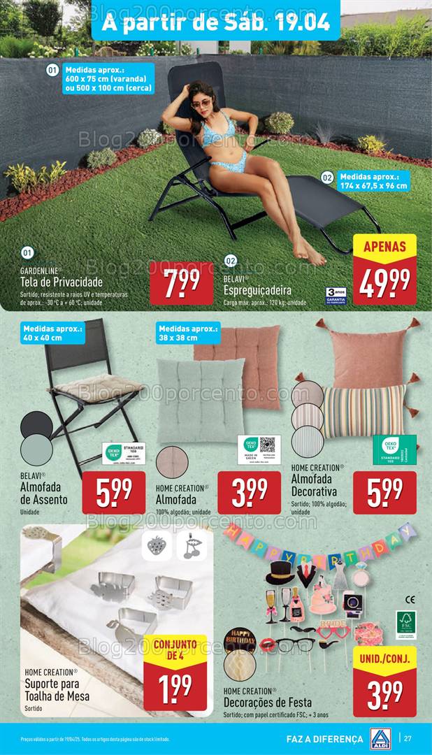 Antevisão Folheto ALDI Bazar Promoções a partir de 19 abril