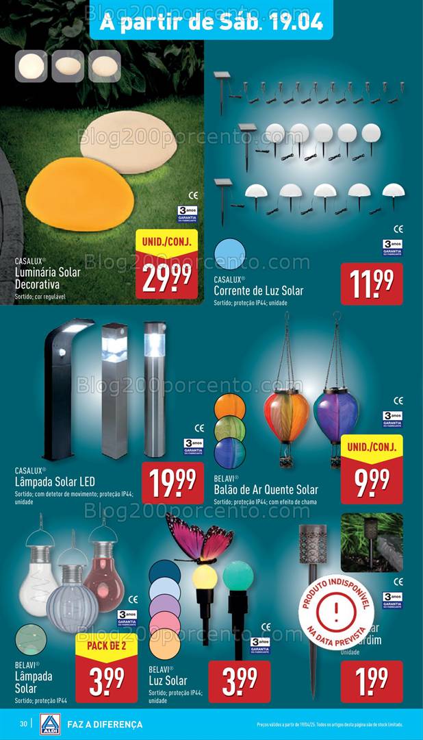 Antevisão Folheto ALDI Bazar Promoções a partir de 19 abril