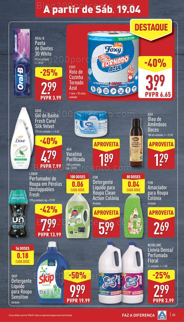 Antevisão Folheto ALDI Promoções de 16 a 22 abril