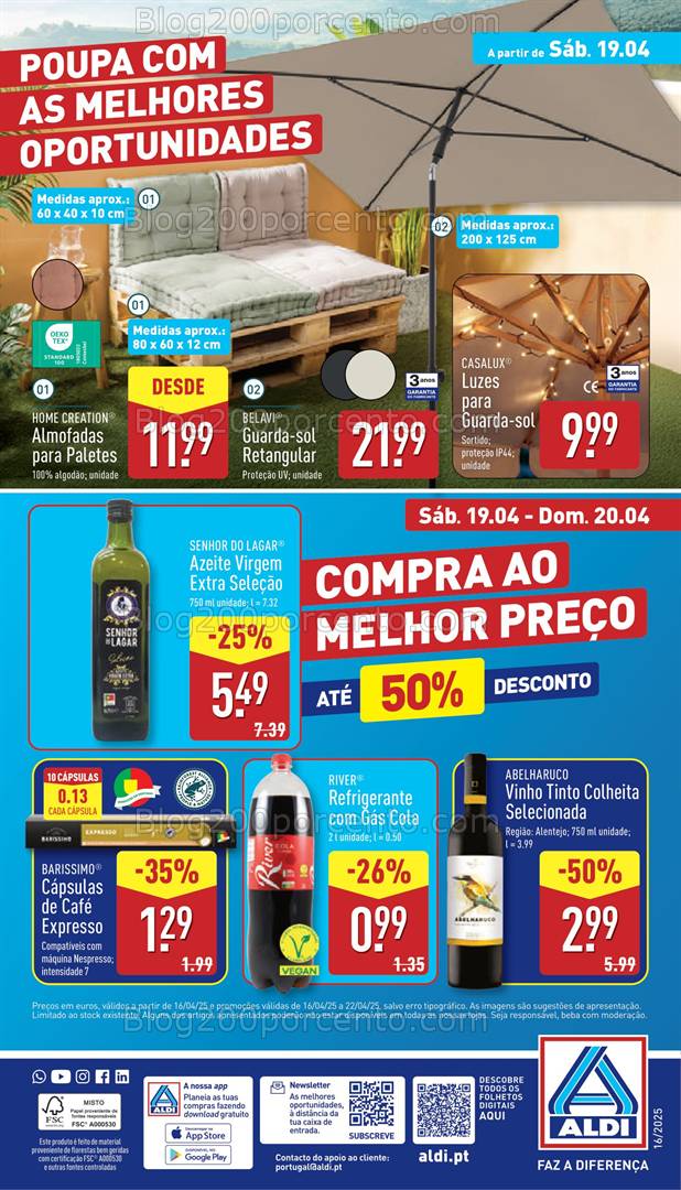 Antevisão Folheto ALDI Bazar Promoções a partir de 19 abril