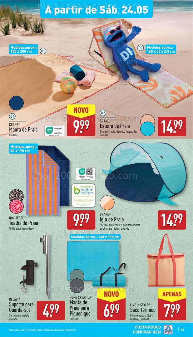Antevisão Folheto ALDI Promoções de 24 a 27 maio verão