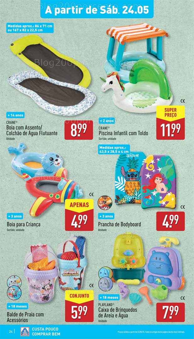 Antevisão Folheto ALDI Promoções de 24 a 27 maio verão