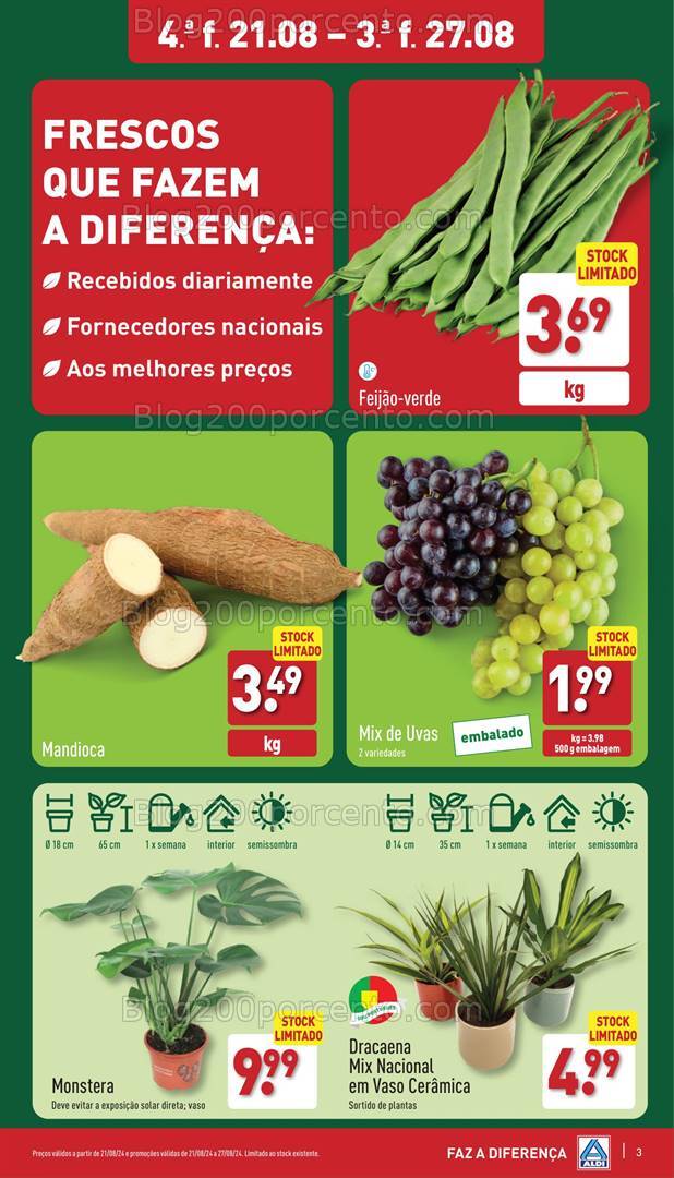 Antevisão Folheto ALDI Promoções de 21 a 27 agosto