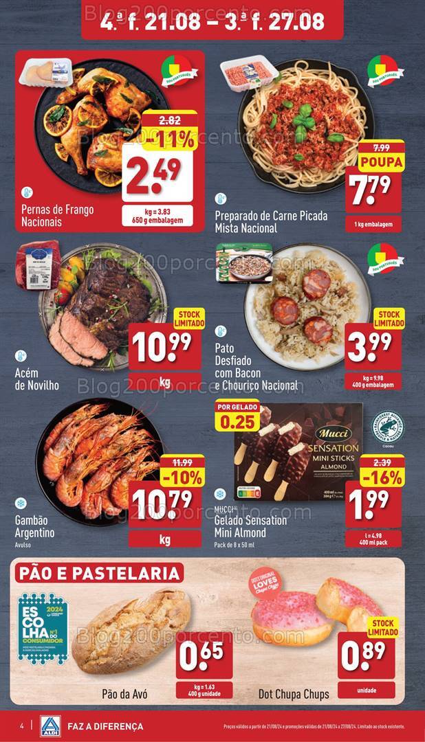 Antevisão Folheto ALDI Promoções de 21 a 27 agosto
