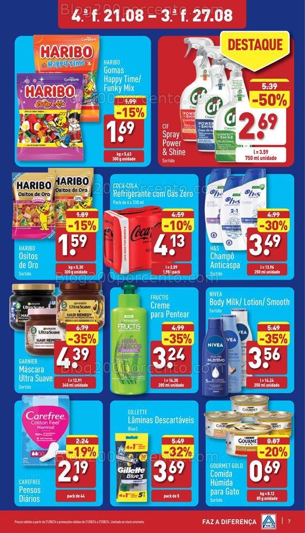 Antevisão Folheto ALDI Promoções de 21 a 27 agosto