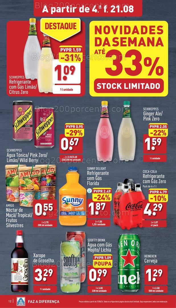 Antevisão Folheto ALDI Promoções de 21 a 27 agosto