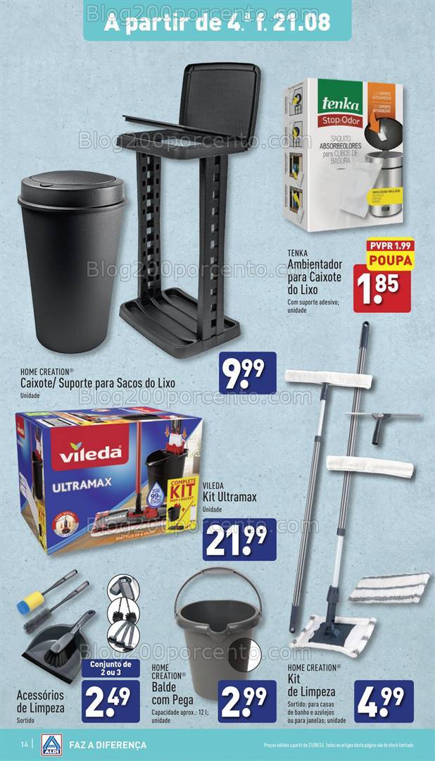 Antevisão Folheto ALDI Promoções de 21 a 27 agosto