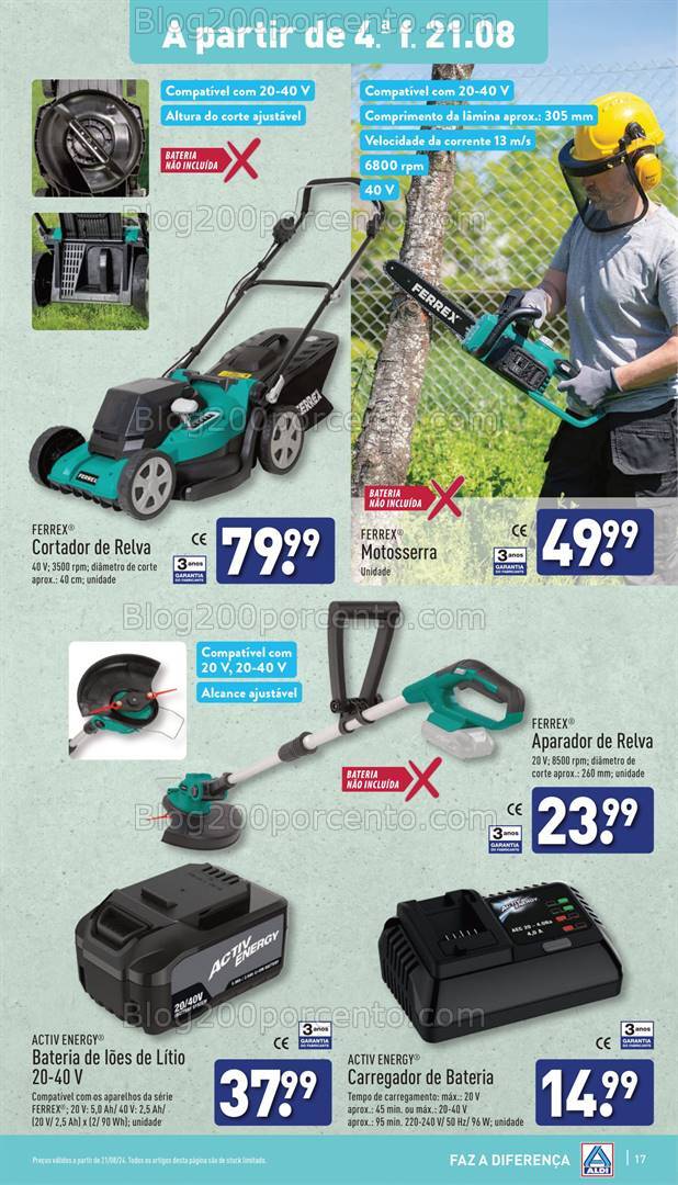 Antevisão Folheto ALDI Bazar Promoções a partir de 21 agosto