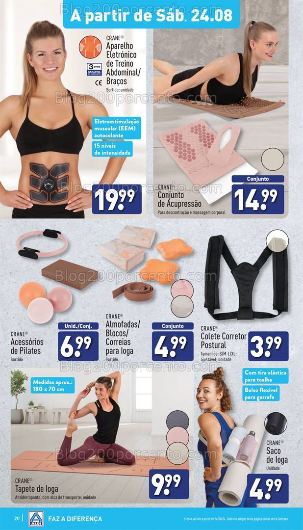 Antevisão Folheto ALDI Bazar Promoções a partir de 24 agosto