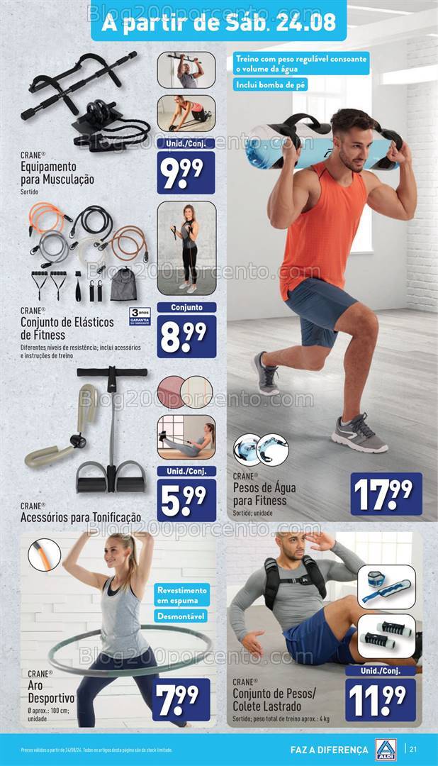 Antevisão Folheto ALDI Bazar Promoções a partir de 24 agosto