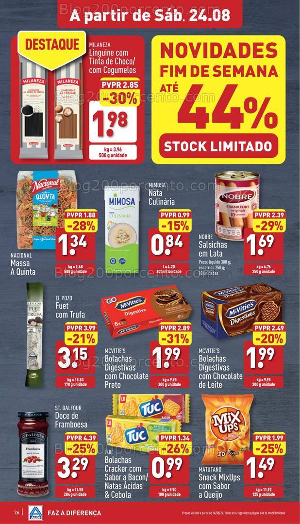 Antevisão Folheto ALDI Promoções de 21 a 27 agosto