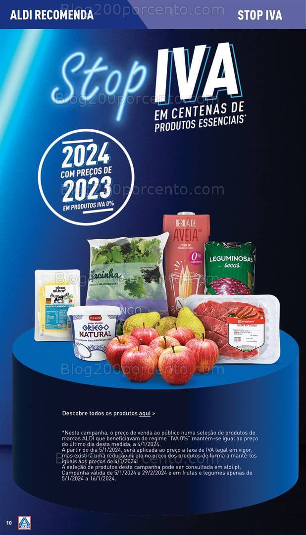 Antevisão Folheto ALDI Stop Iva Promoções a partir de 10 janeiro