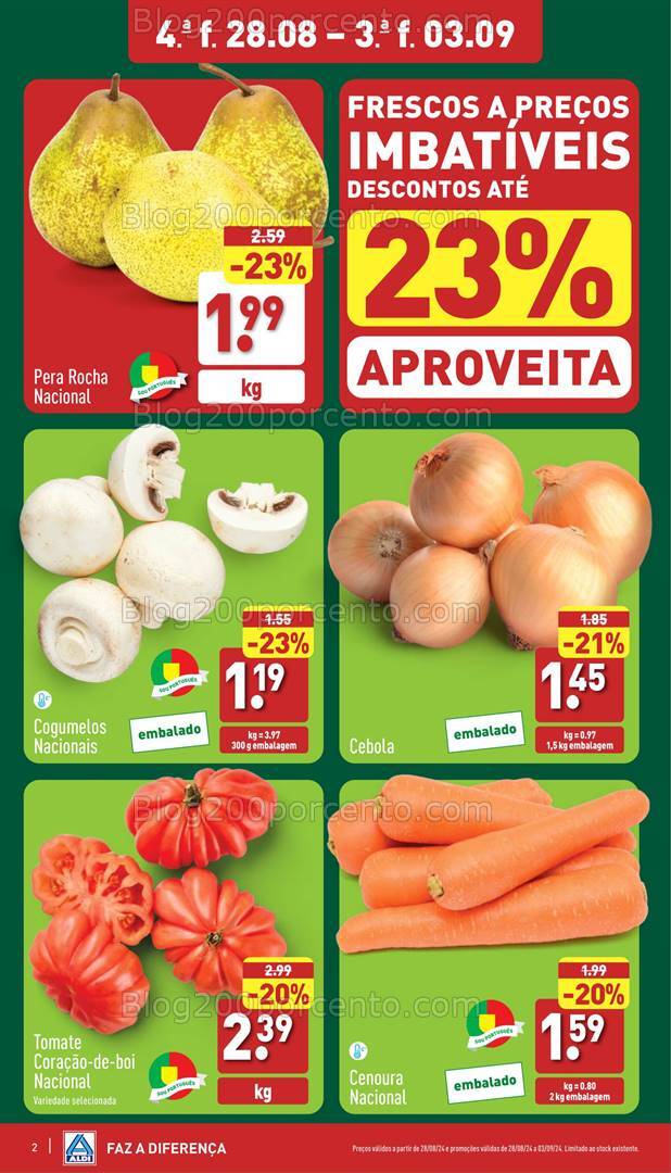 Antevisão Folheto ALDI Promoções de 28 agosto a 3 setembro