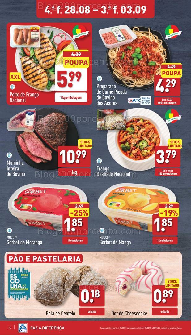 Antevisão Folheto ALDI Promoções de 28 agosto a 3 setembro