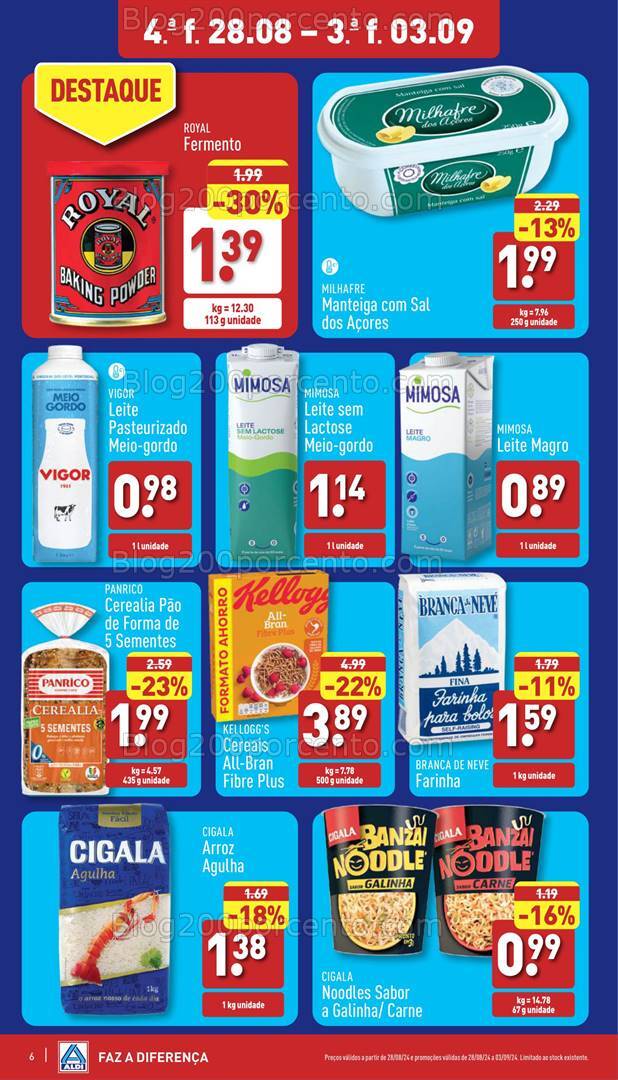 Antevisão Folheto ALDI Promoções de 28 agosto a 3 setembro