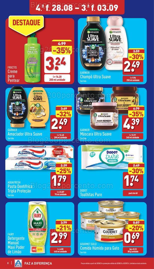 Antevisão Folheto ALDI Promoções de 28 agosto a 3 setembro