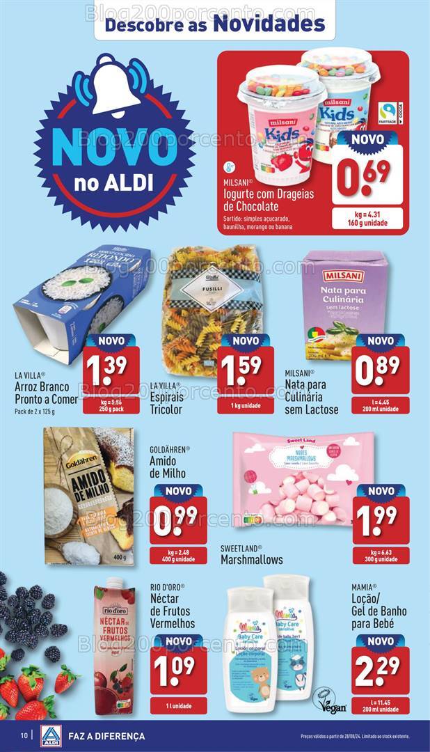Antevisão Folheto ALDI Promoções de 28 agosto a 3 setembro
