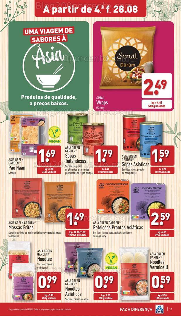 Antevisão Folheto ALDI Promoções de 28 agosto a 3 setembro