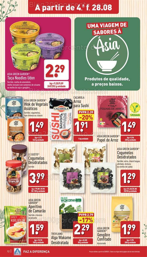 Antevisão Folheto ALDI Promoções de 28 agosto a 3 setembro