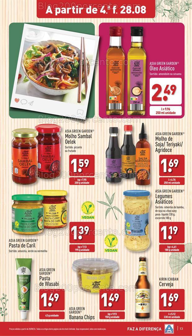 Antevisão Folheto ALDI Promoções de 28 agosto a 3 setembro
