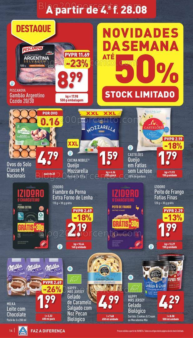 Antevisão Folheto ALDI Promoções de 28 agosto a 3 setembro
