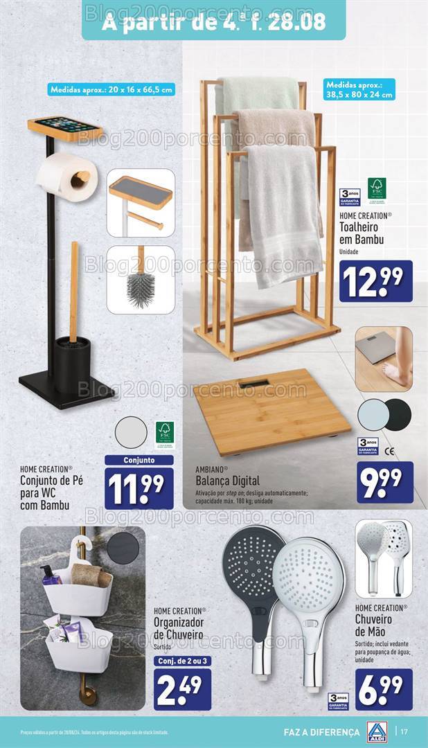 Antevisão Folheto ALDI Promoções de 28 agosto a 3 setembro