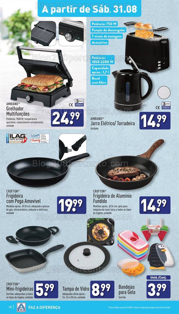Antevisão Folheto ALDI Promoções de 28 agosto a 3 setembro