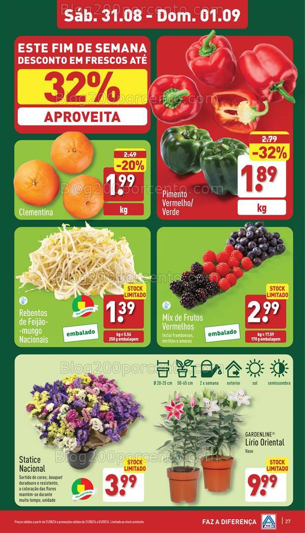 Antevisão Folheto ALDI Promoções de 28 agosto a 3 setembro
