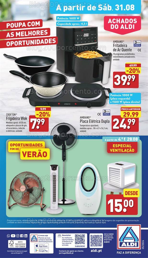 Antevisão Folheto ALDI Promoções de 28 agosto a 3 setembro
