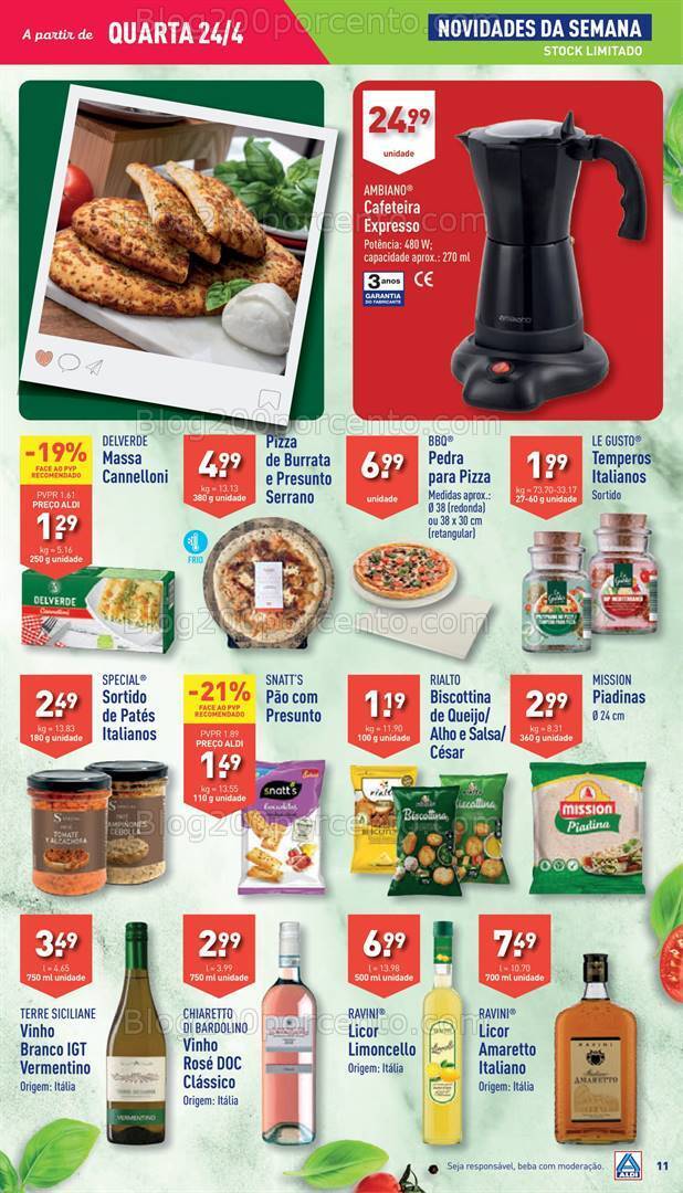 Antevisão Folheto ALDI Promoções de 24 a 30 abril