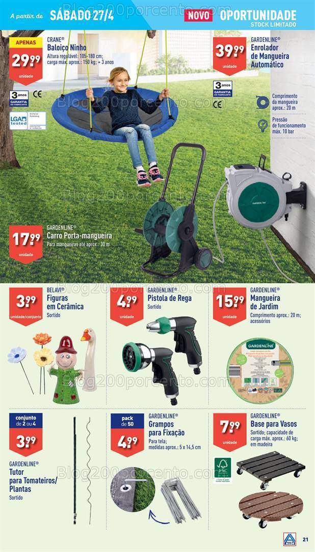 Antevisão Folheto ALDI Bazar Promoções a partir de 27 abril