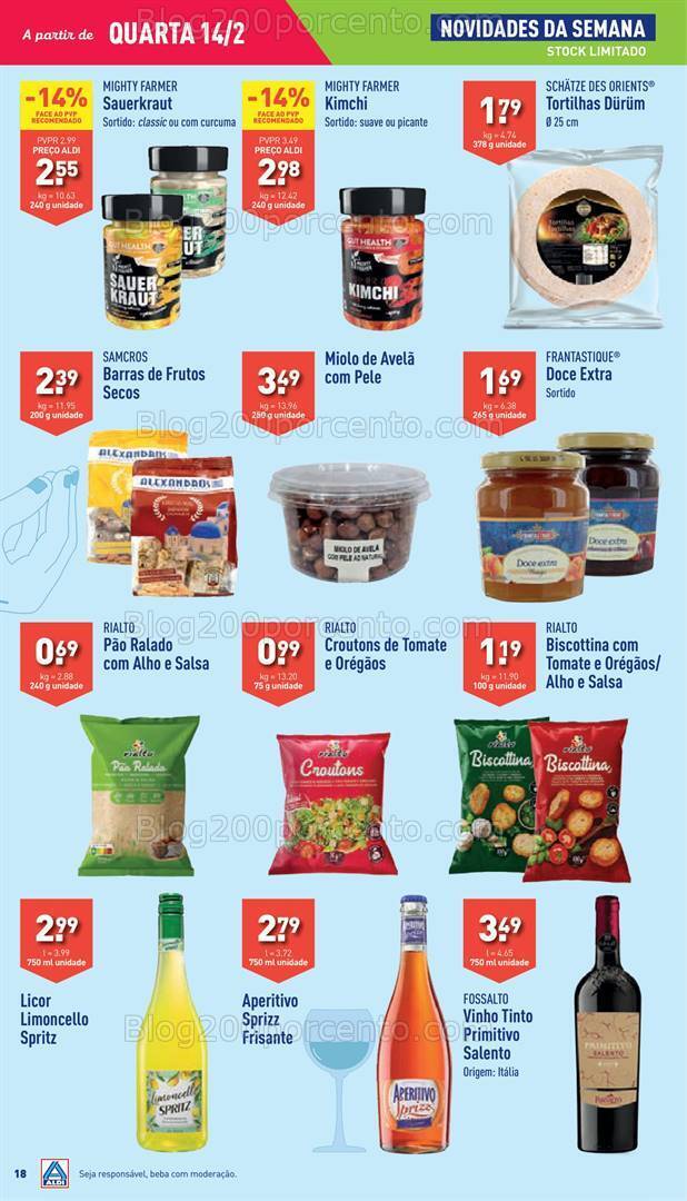Antevisão Folheto ALDI Promoções de 14 a 20 fevereiro