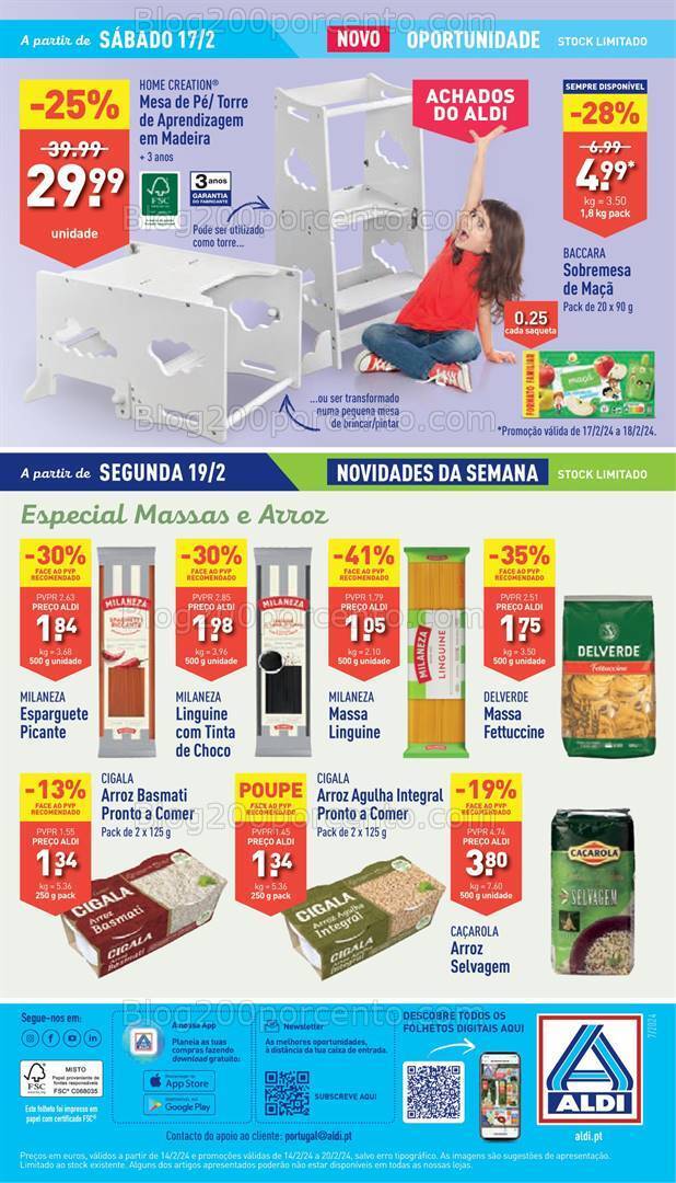 Antevisão Folheto ALDI Promoções de 14 a 20 fevereiro
