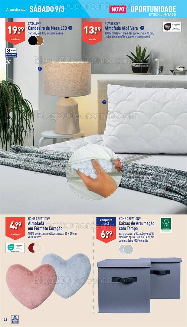 Antevisão Folheto ALDI Bazar Promoções a partir de 9 março