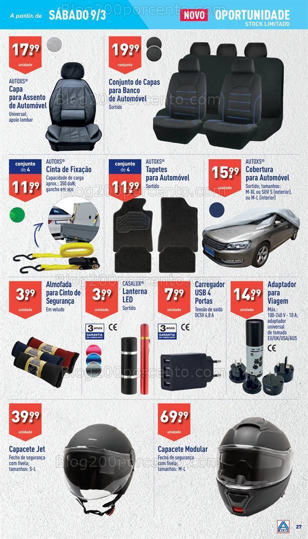 Antevisão Folheto ALDI Bazar Promoções a partir de 9 março