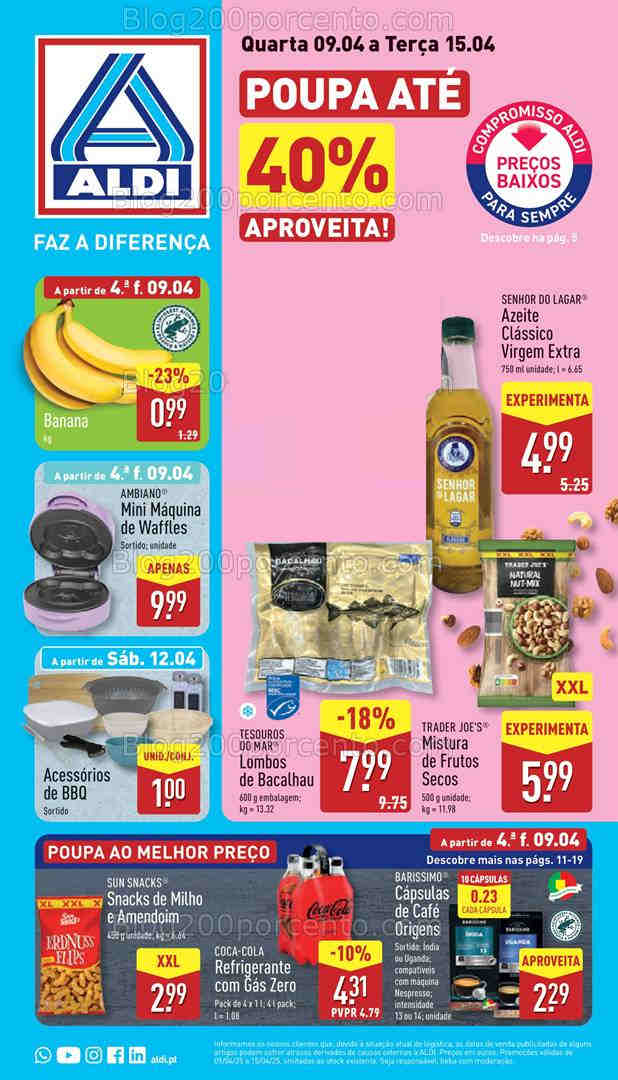 Antevisão Folheto ALDI Promoções de 9 a 15 abril