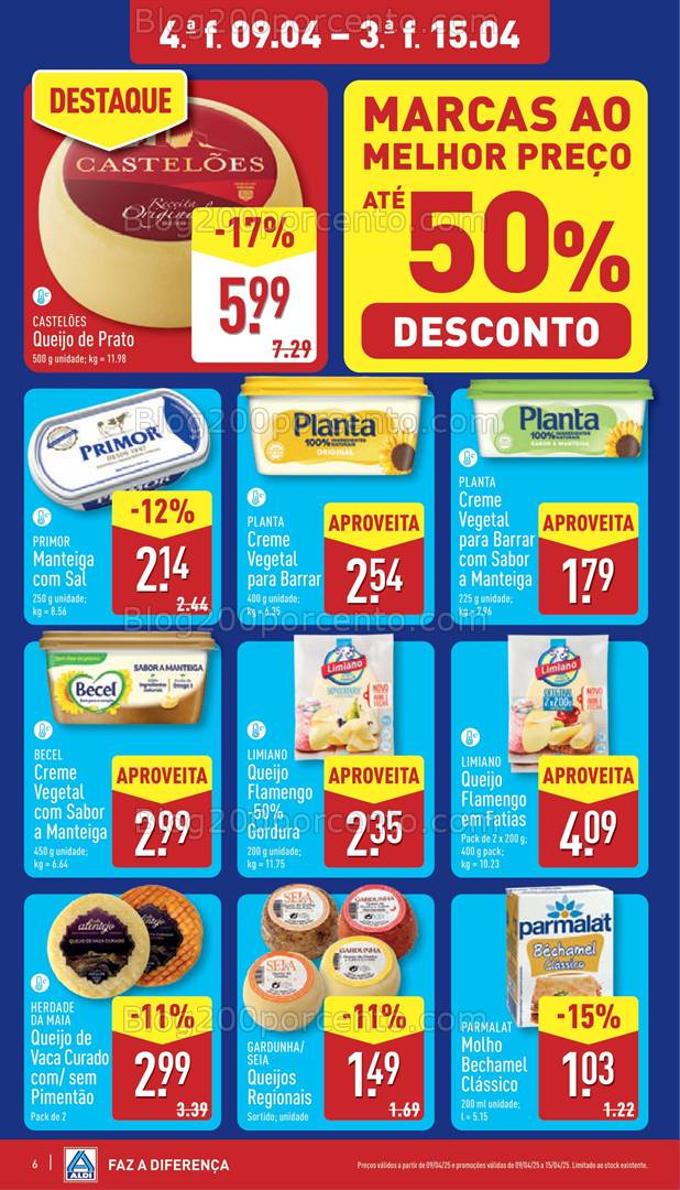Antevisão Folheto ALDI Promoções de 9 a 15 abril