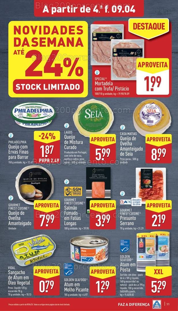 Antevisão Folheto ALDI Promoções de 9 a 15 abril