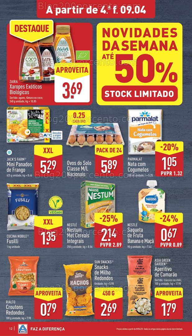 Antevisão Folheto ALDI Promoções de 9 a 15 abril