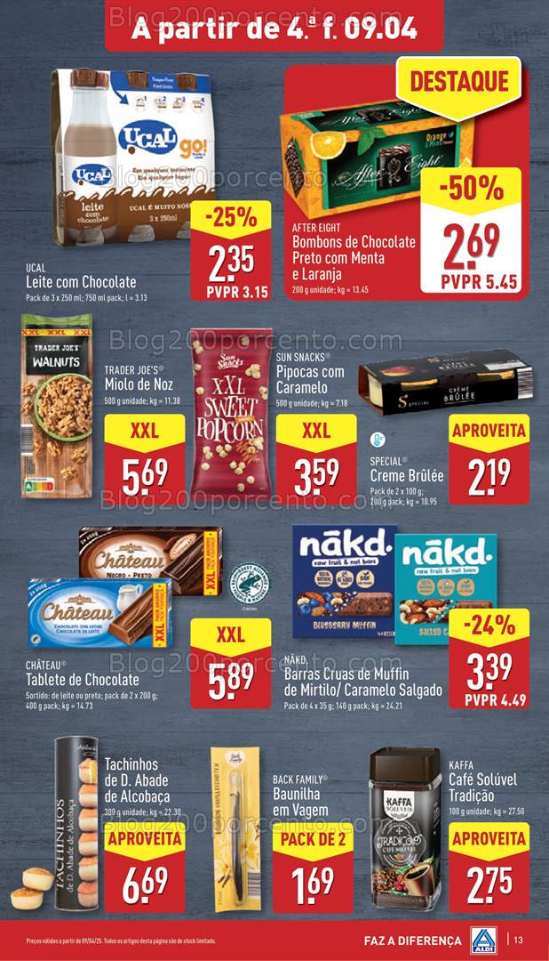 Antevisão Folheto ALDI Promoções de 9 a 15 abril