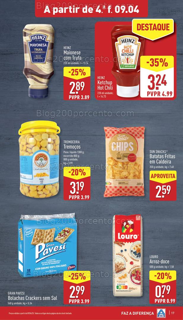 Antevisão Folheto ALDI Promoções de 9 a 15 abril