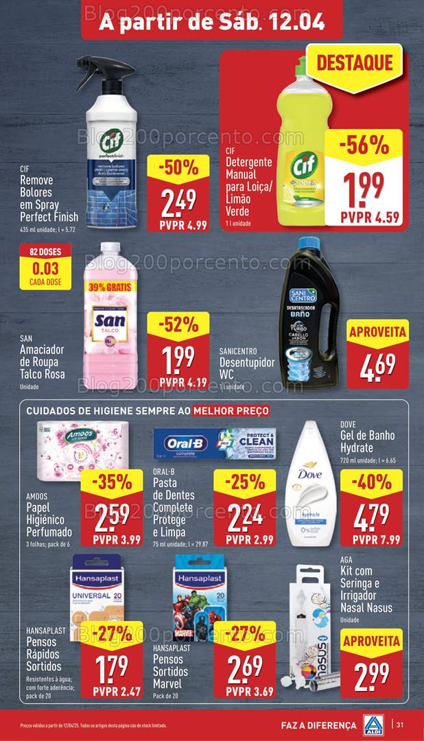 Antevisão Folheto ALDI Promoções de 9 a 15 abril