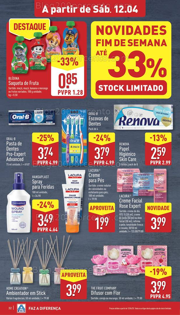 Antevisão Folheto ALDI Promoções de 9 a 15 abril