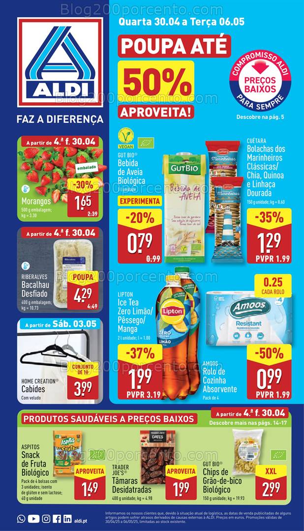 Antevisão Folheto ALDI Promoções de 30 abril a 6 maio
