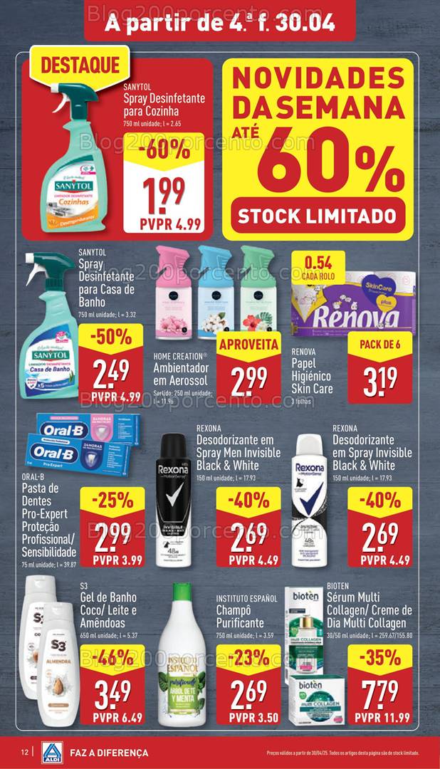 Antevisão Folheto ALDI Promoções de 30 abril a 6 maio Novidades da Semana