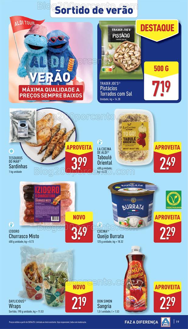 Antevisão Folheto ALDI Promoções de 30 abril a 6 maio - Verão