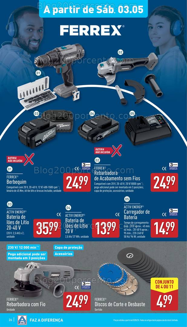 Antevisão Folheto ALDI Promoções Fim de Semana - 3 a 4 maio fim de semana