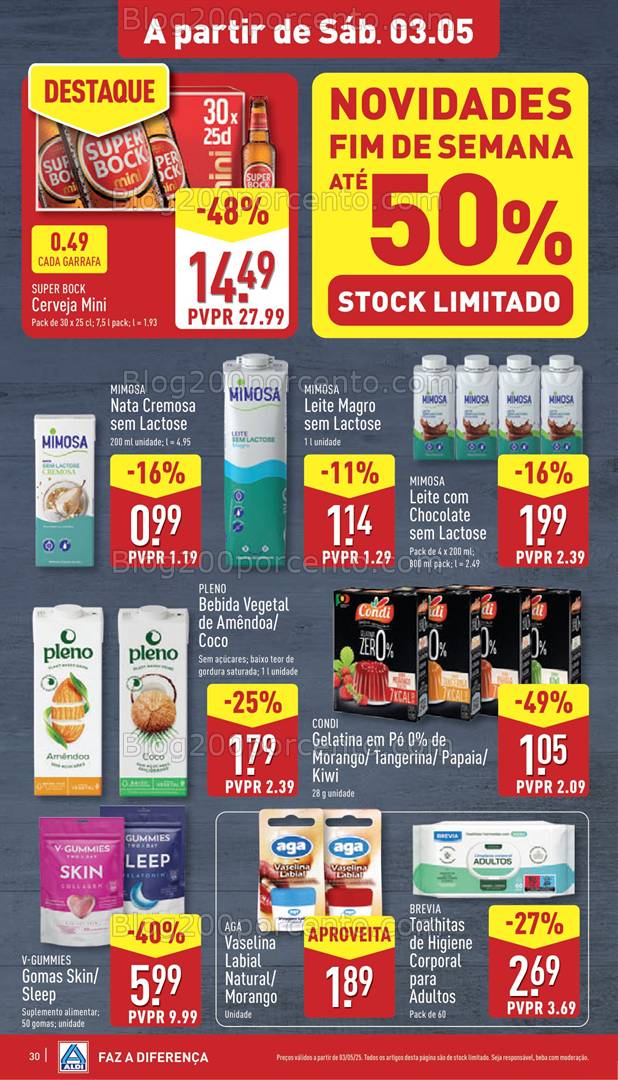 Antevisão Folheto ALDI Promoções Fim de Semana - 3 a 4 maio fim de semana