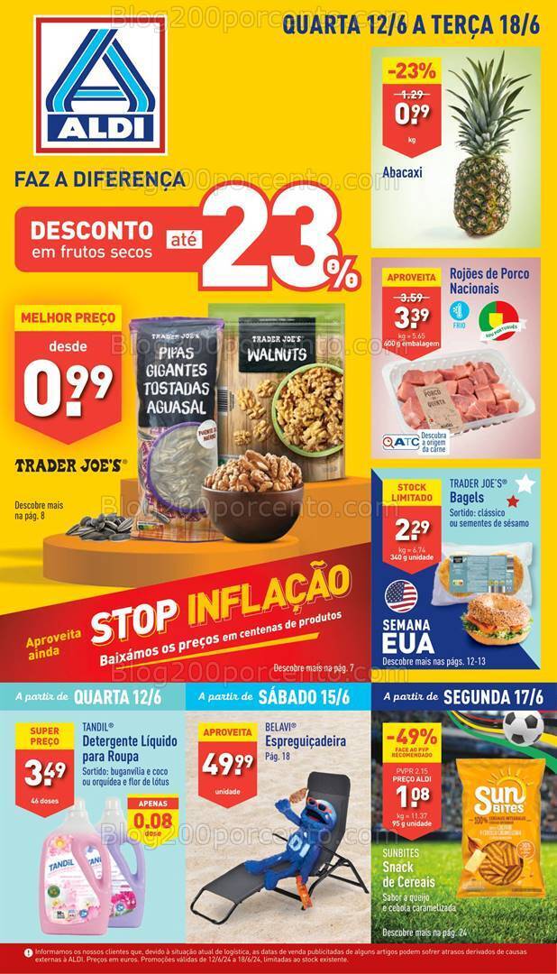 Antevisão Folheto ALDI Promoções de 12 a 18 junho